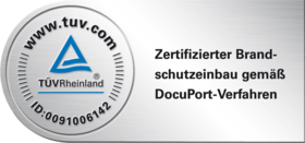 Zertifizierter Brandschutzeinbau gemäß Docuport Verfahren