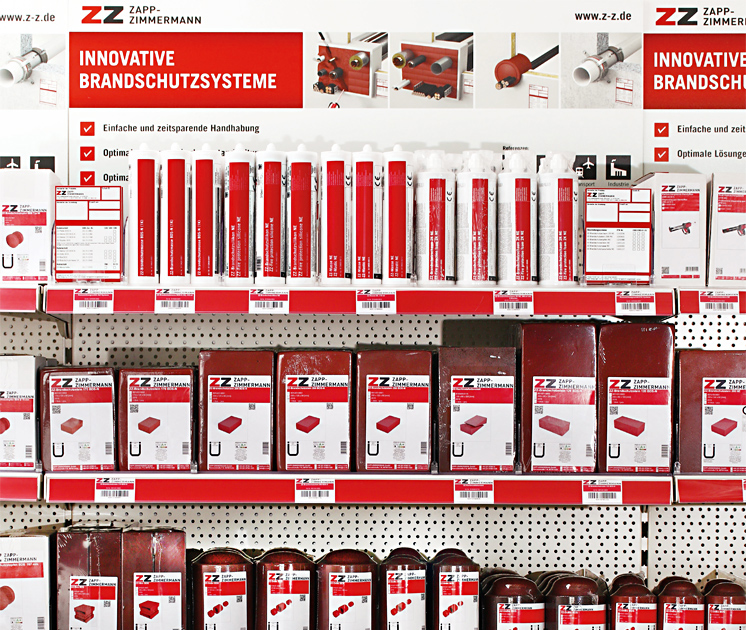 Individualisierbares Regalkonzept – Brandschutzsysteme ansprechend präsentieren Individualisierbares Regalkonzept – Brandschutzsysteme ansprechend präsentieren